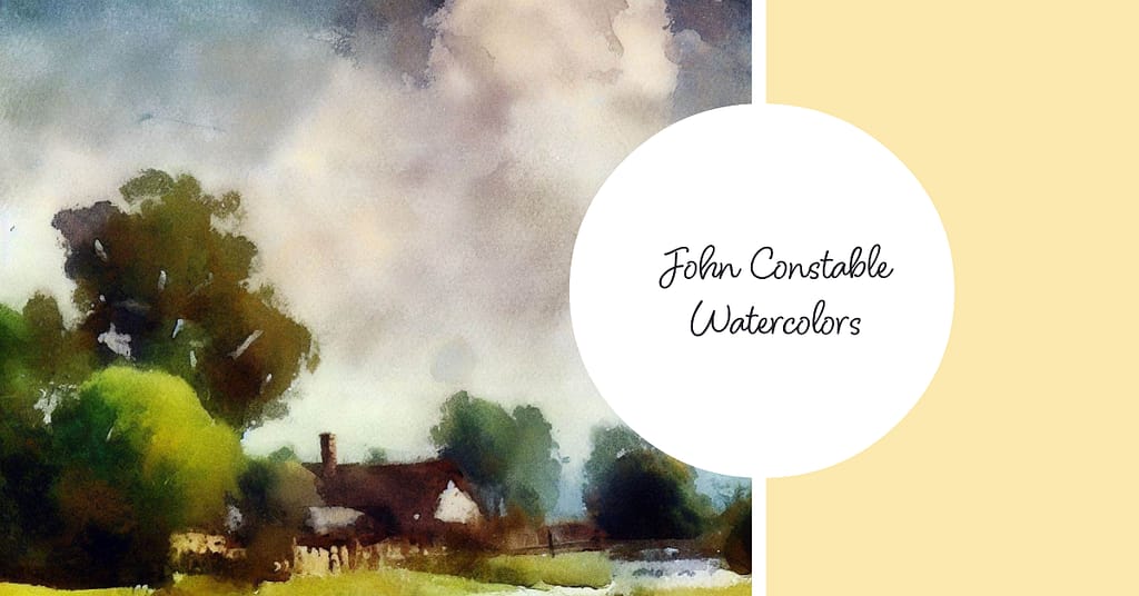 John Constable's Watercolors - ai art