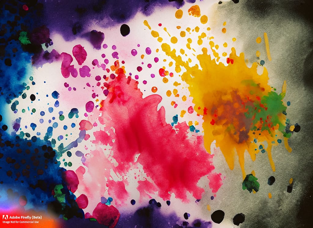How to Create Textures and Patterns with Watercolor - splatter
