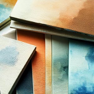 watercolor canvas and surfaces