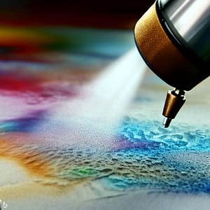 how to seal a watercolor painting - spraying