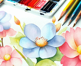 Blending Colors with Watercolor Pencils